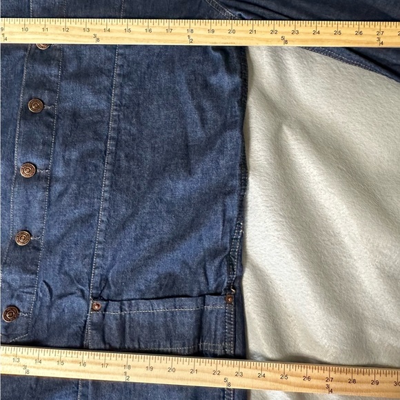 FP We the Free Dark Blue Denim Margarita Jumpsuit sz M - Picture 5 of 7